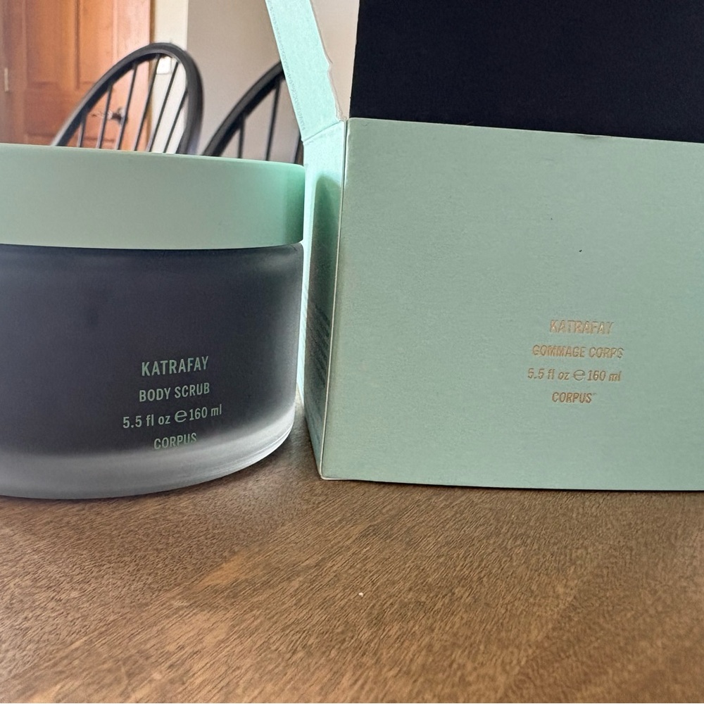 KATRAFAY Mint Green & Frosted Black Body Scrub - Exfoliating Bath Treatment